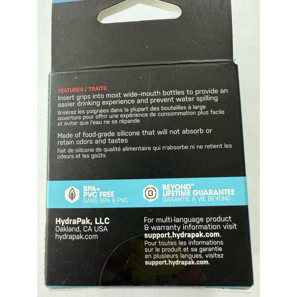 HyrdraPak Watergate Water Bottle Insert‎ Splash Guard Blue New In Box - Picture 2 of 4